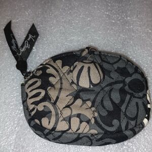 Vera Bradley Baroque Little Button Coin Purse Zip Case Wallet Pouch